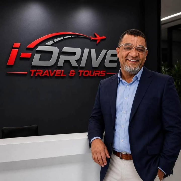 Harry Juries, owner of i-Drive Travel & Tours, at the i-Drive office